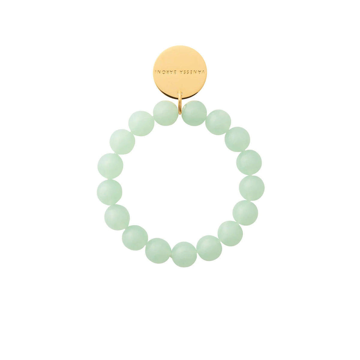 MINI BEADS FLEX BRACELET in Opaline Mint by Vanessa Baroni 