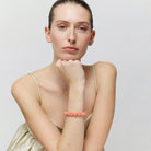 MINI BEADS FLEX BRACELET in Watermelon Marble by Vanessa Baroni