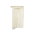 VENUS REVOLVE SIDE TABLE in Natural Travertine by GlobeWest at Darling & Domain