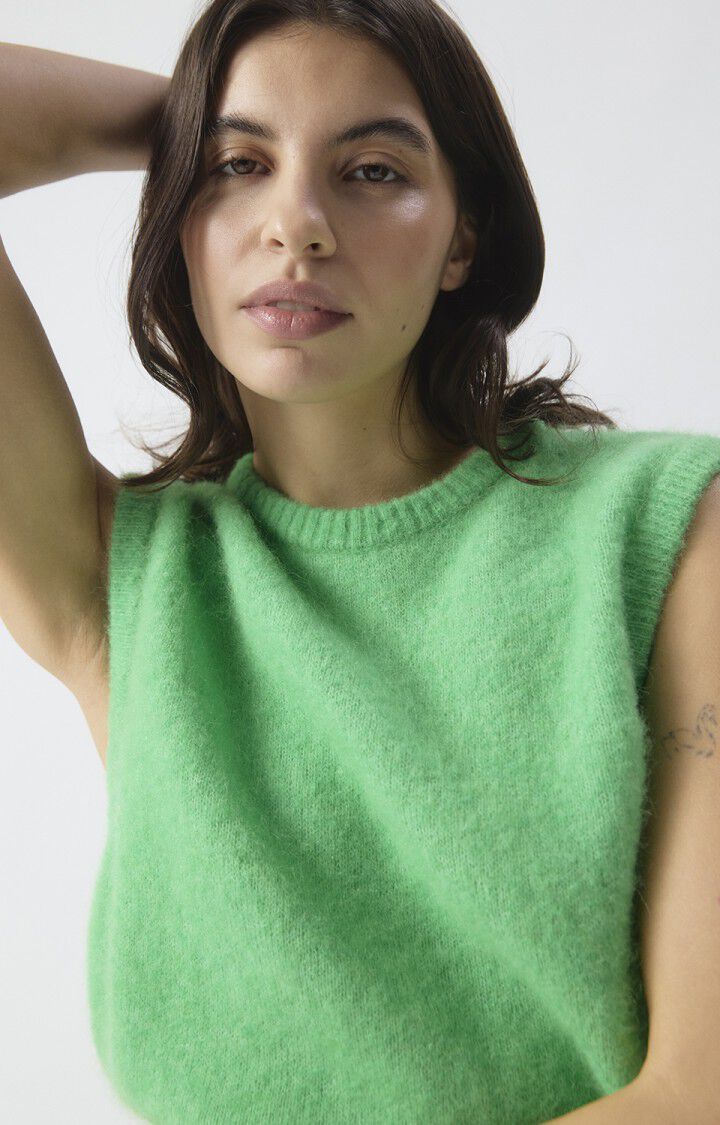 VITOW SLEEVELESS SWEATER VITO18L in Garden Melange by American Vintage