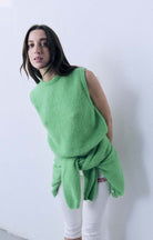 VITOW SLEEVELESS SWEATER VITO18L in Garden Melange by American Vintage