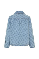 VIOLA QUILTED JACKET in Washed Denim by Lollys Laundry