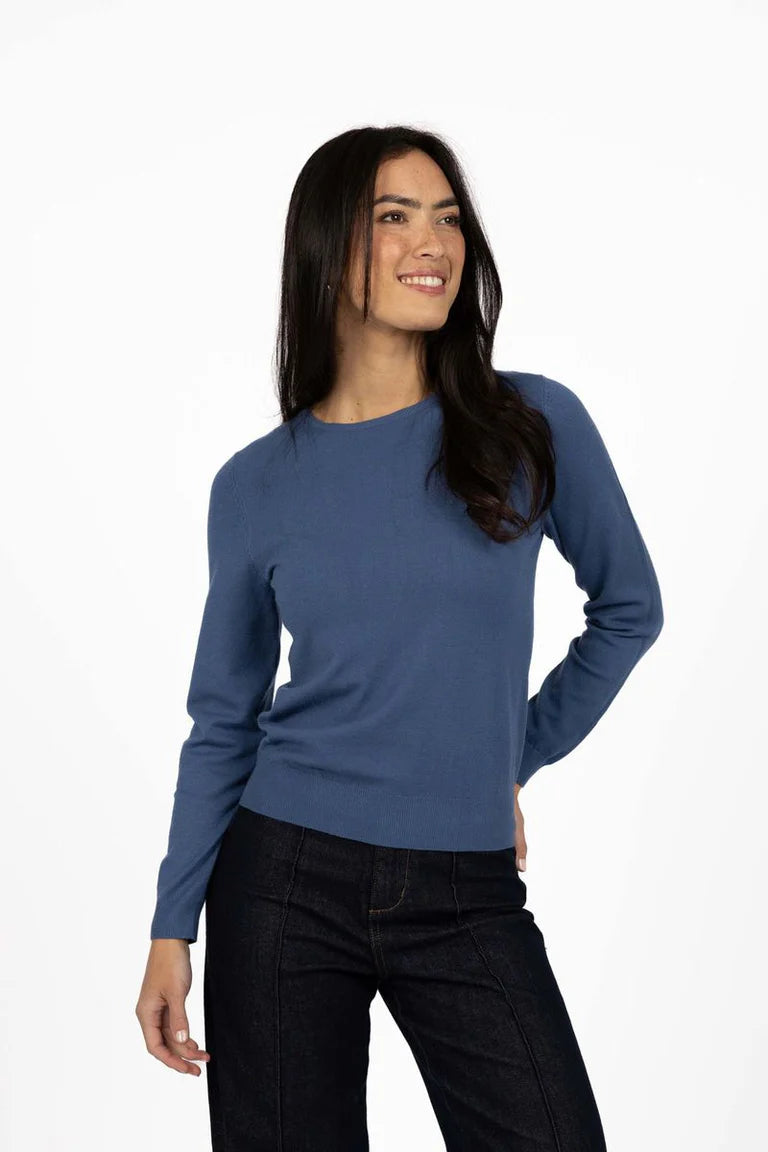 MAE JUMPER in Bijou Blue by Humidity Lifestyle