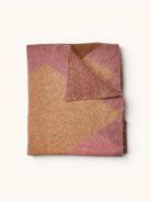 MOHAIR GEOMETRIC THROW in Pink from Bonnie and Neil