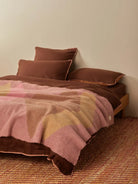 MOHAIR GEOMETRIC THROW in Pink from Bonnie and Neil