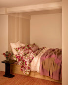 MOHAIR GEOMETRIC THROW in Pink from Bonnie and Neil
