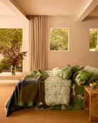 MOHAIR GEOMETRIC THROW in Green from Bonnie and Neil