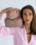 WASHBAG in Taupe by Elms and King