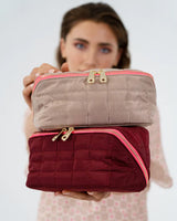 WASHBAG in Burgundy by Elms and King