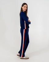 SPEED STRIPE LOUNGE PANT in Navy Sport by ARLINGTON MILNE