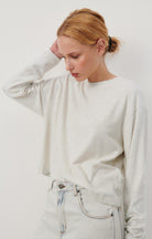 YPAWOOD LONG SLEEVE TEE ypa02b | Heather Grey - Darling & Domain