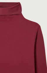 YPAWOOD TURTLENECK TEE YPA02C in Berry Melange