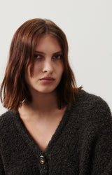 CARDIGAN ZOLLY in Charcoal Melange by American Vintage