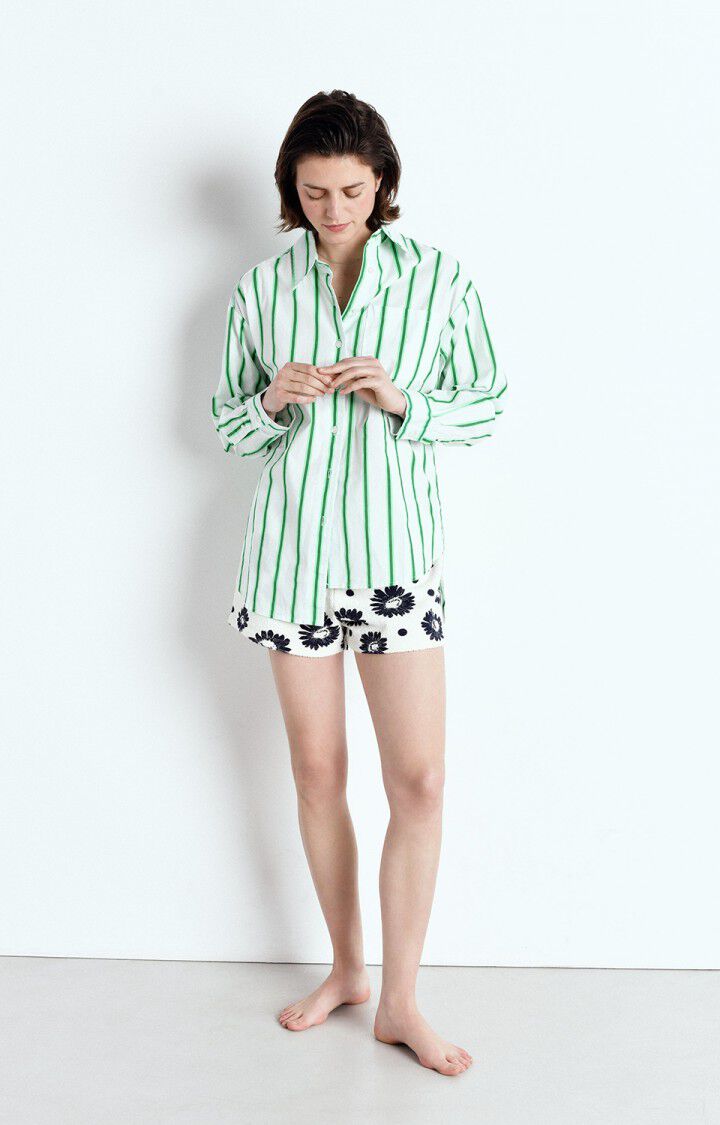 Zatybay Shirt ZAT06A in Neon Lagoon Stripes by American Vintage