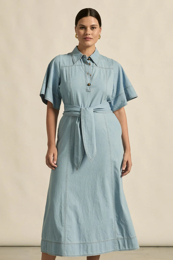 CAMEO DRESS | Light Chambray