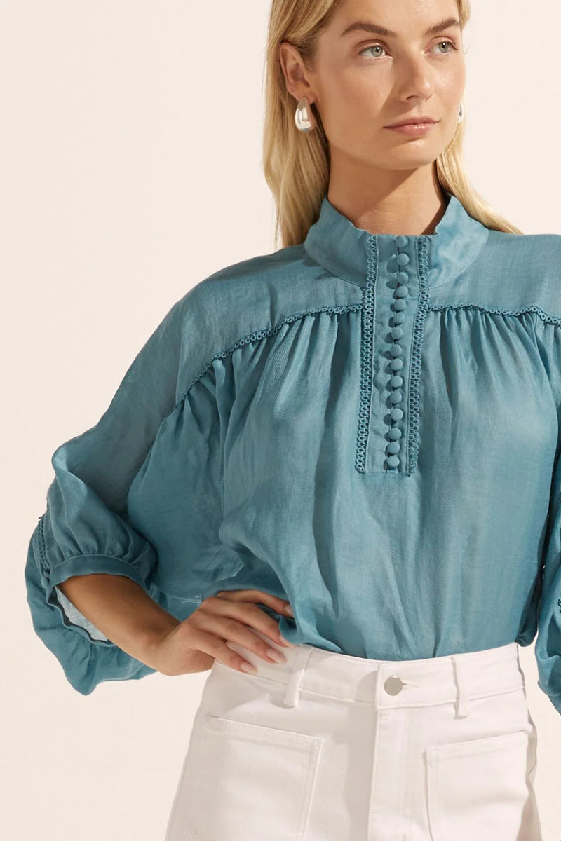 ADAGE TOP in Seablue from Zoe Kratzmann