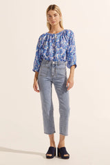 IMBUE TOP in Pacific Floral from Zoe Kratzmann