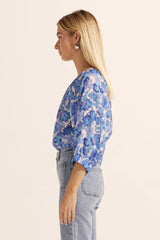 IMBUE TOP in Pacific Floral from Zoe Kratzmann