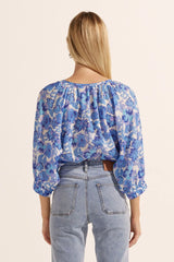 IMBUE TOP in Pacific Floral from Zoe Kratzmann