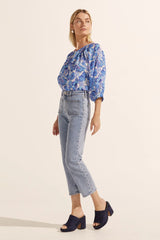 IMBUE TOP in Pacific Floral from Zoe Kratzmann