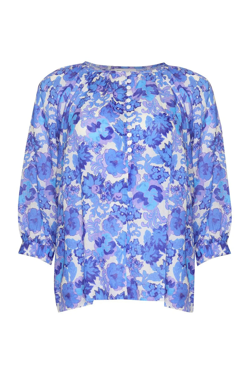 IMBUE TOP in Pacific Floral from Zoe Kratzmann