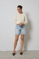 ZOLA LONG DENIM SHORT in Coastal Blue by Dricoper