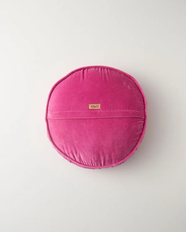VELVET PEA CUSHION in Pink Love from the amazing range of Kip & Co 