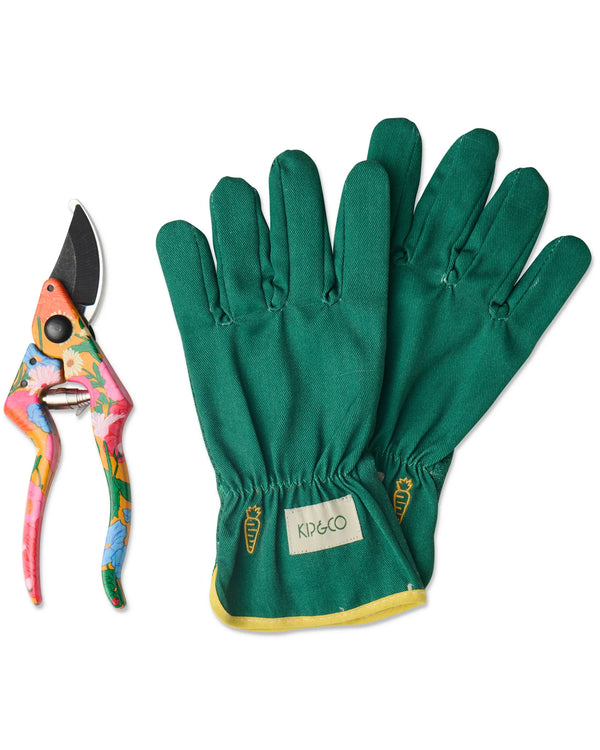 GARDEN SECATEURS + GLOVES SET | Follow The Sun Yellow