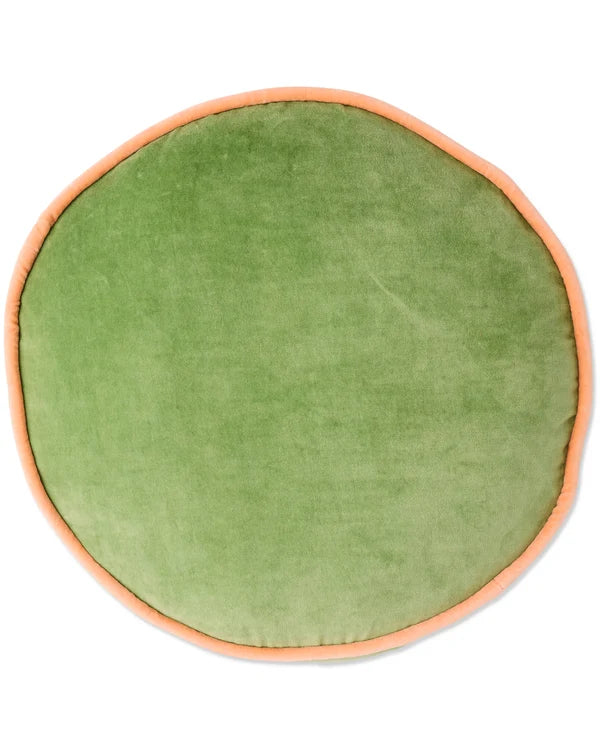 VELVET PEA CUSHION in Pesto from the amazing range of Kip & Co products