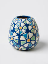 POLLEN VASE in Blue Daisy by Jones & Co