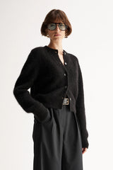 ABIGAIL KNIT CARDIGAIN | Black