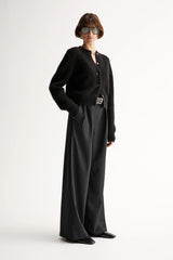 ABIGAIL KNIT CARDIGAIN | Black