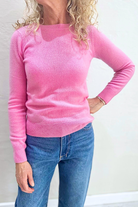 CATELINA CASHMERE KNIT TOP in Dragon Fruit from Absolute Cashmere