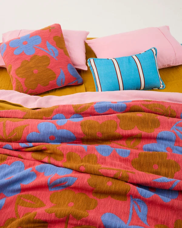 UPHOLSTERY RECTANGLE LOUNGE CUSHION in Piazza Stripe  from the amazing range of Kip & Co products