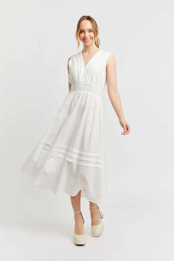 Alessandra LUCIA DRESS in White