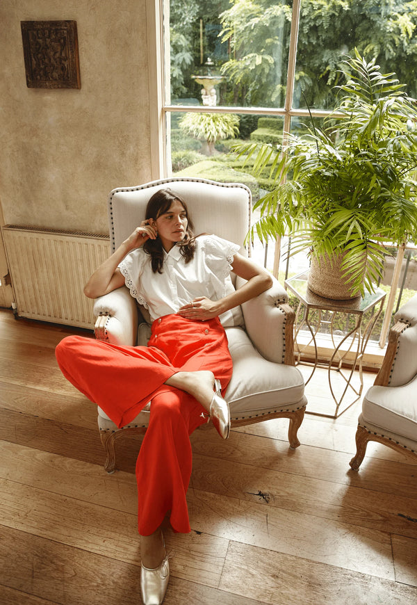 Alessandra ATLAS PANT in Rouge