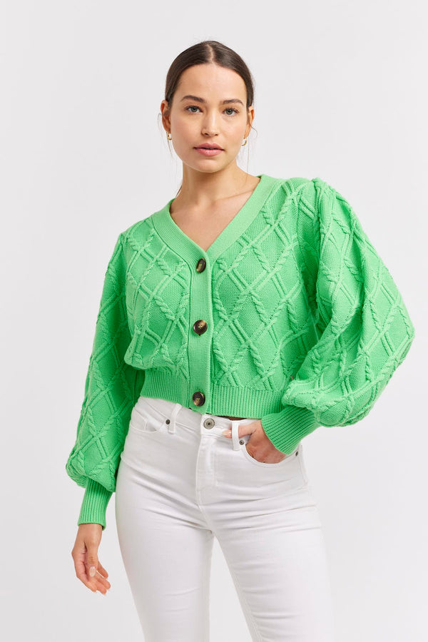 Alessandra Elena Cardi in Apple green available at Darling and Domain