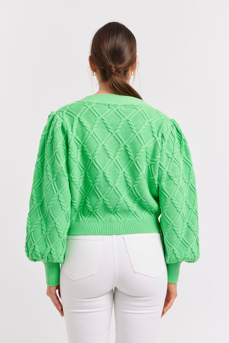 Alessandra Elena Cardi in Apple green available at Darling and Domain