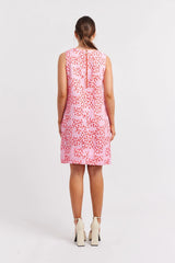 Alessandra Lenna Linen Dress in Lolly Pink Martini available 