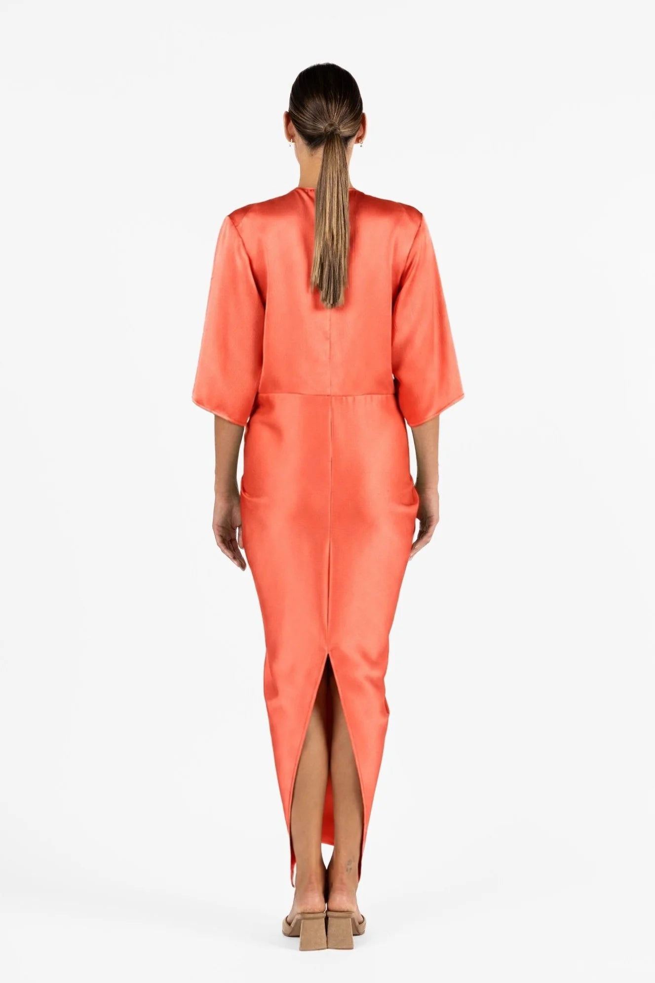 ALEX KIMONO MAXI in Clay by One Fell Swoop