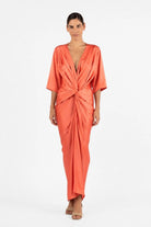 ALEX KIMONO MAXI in Clay by One Fell Swoop