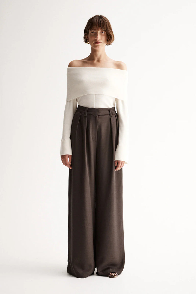 ALEXA KNIT TOP | Ivory