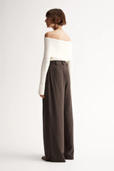 ALEXA KNIT TOP | Ivory