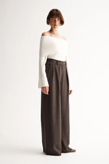 ALEXA KNIT TOP | Ivory