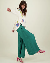 Annie Wide Leg Pant in Green by ME369