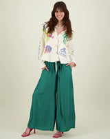 Annie Wide Leg Pant in Green by ME369