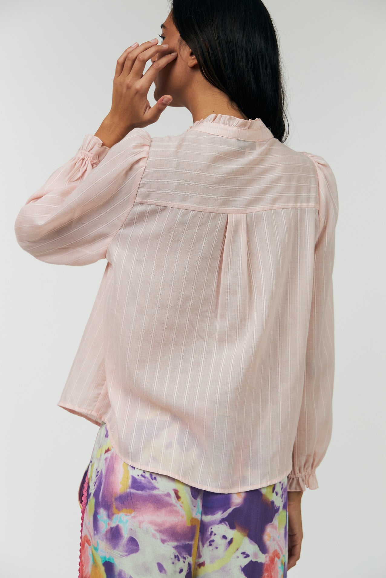 ARIEL LONG SLEEVE SHIRT in Light Pink by Lollys Laundry