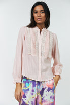ARIEL LONG SLEEVE SHIRT in Light Pink by Lollys Laundry
