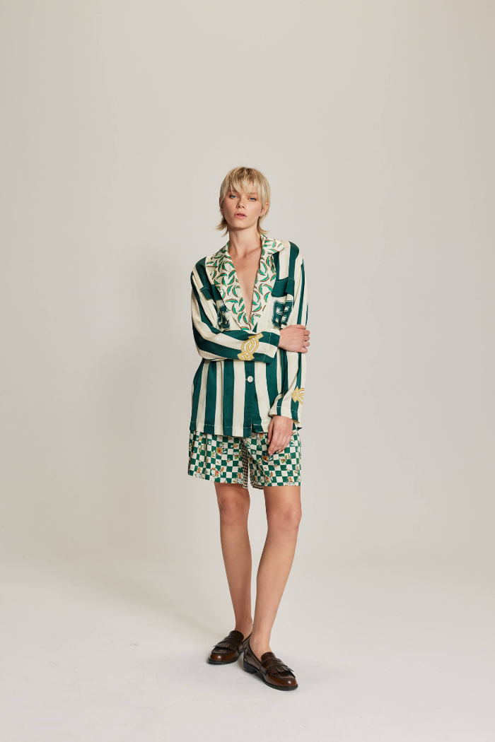 AUDREY COLLAR JACKET in Sporty Jade by ME369