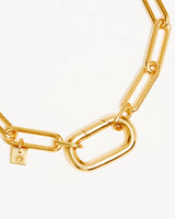 WITH LOVE ANNEX LINK BRACELET 17cm in 18k Gold Vermeil from By Charlotte